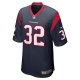 Men's Houston Texans Garret Wallow Nike Navy Game Jersey