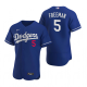 Men's Los Angeles Dodgers #5 Freddie Freeman Nike Royal MLB Flex Base Jersey