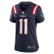 Women's New England Patriots Tyquan Thornton Nike Navy Game Player Jersey