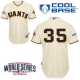 San Francisco Giants #35 Brandon Crawford Cream Cool Base W/2014 World Series Patch Stitched MLB Jersey