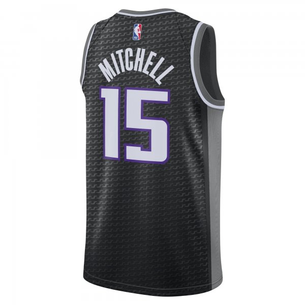 Unisex Sacramento Kings Davion Mitchell Jordan Brand Black Swingman Jersey - Statement Edition