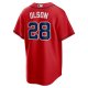 Men's Atlanta Braves Matt Olson Nike Red Alternate Replica Player Jersey