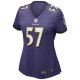 Women's Baltimore Ravens Bart Scott Nike Purple Game Retired Player Jersey