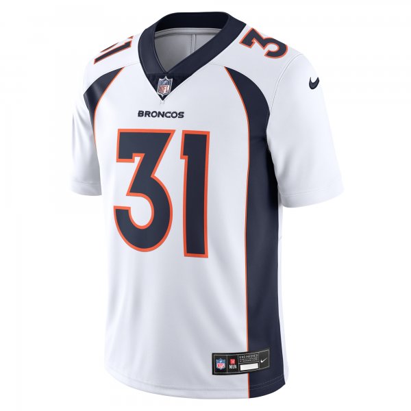 Men's Denver Broncos Justin Simmons Nike White  Vapor Untouchable Limited Jersey