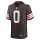 Men's Cleveland Browns Greg Newsome II Nike Brown Team Game Jersey