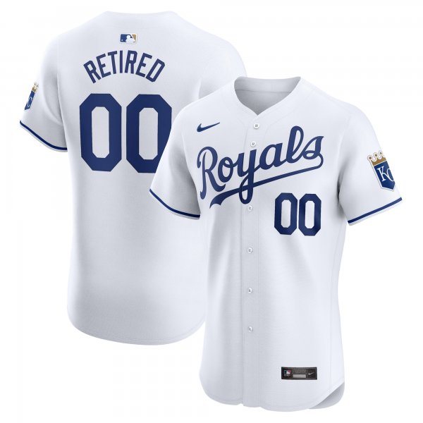 Men's Kansas City Royals Nike White Home Elite Pick-A-Player Retired Roster Jersey