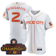 Men's Houston Astros #2 Alex Bregman 2023 Space City Champions Flex Base White Jersey