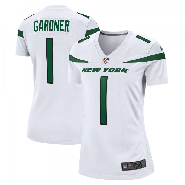 Women's New York Jets Ahmad Sauce Gardner Nike White Player Jersey