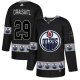 Adidas Edmonton Oilers #29 Leon Draisaitl Black Team Logo Fashion Stitched NHL Jersey