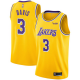 Los Angeles Lakers #3 Anthony Davis Gold NBA Swingman Icon Edition Jersey