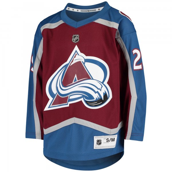 Youth Colorado Avalanche Nathan MacKinnon Burgundy Home Replica Player Jersey