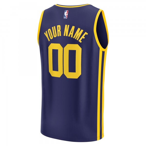 Youth Golden State Warriors  Fanatics Navy Fast Break Replica Custom Jersey - Statement Edition