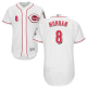 Cincinnati Reds #8 Joe Morgan White Flexbase Collection Stitched MLB Jersey