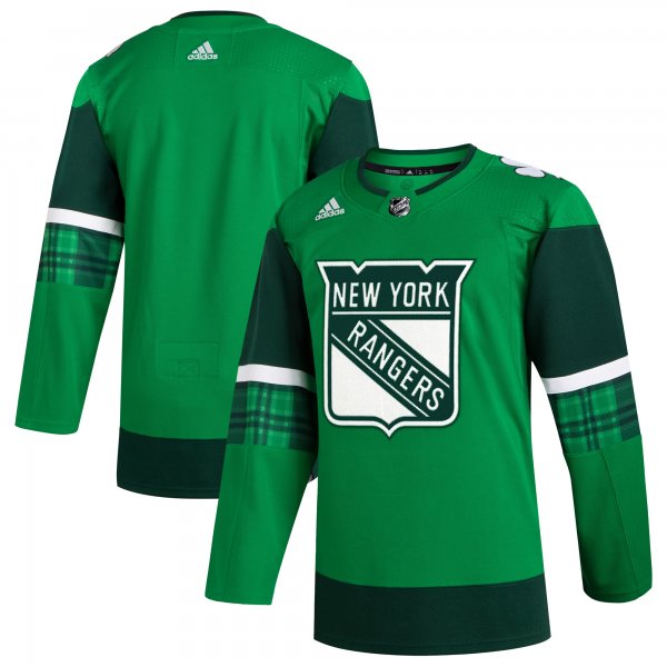 Men's New York Rangers  adidas Kelly Green 2023 St. Patrick's Day Primegreen Jersey