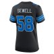 Women's Detroit Lions Penei Sewell Nike Black 2nd Alternate Game Jersey