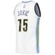 Men's Denver Nuggets Nikola Jokic Mitchell & Ness White 2016/17 Throwback Swingman Jersey