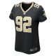 Women's New Orleans Saints Tanoh Kpassagnon Nike Black Game Player Jersey