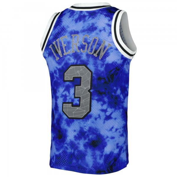 Men's Philadelphia 76ers Allen Iverson Mitchell & Ness Royal 1996/97 Galaxy Swingman Jersey