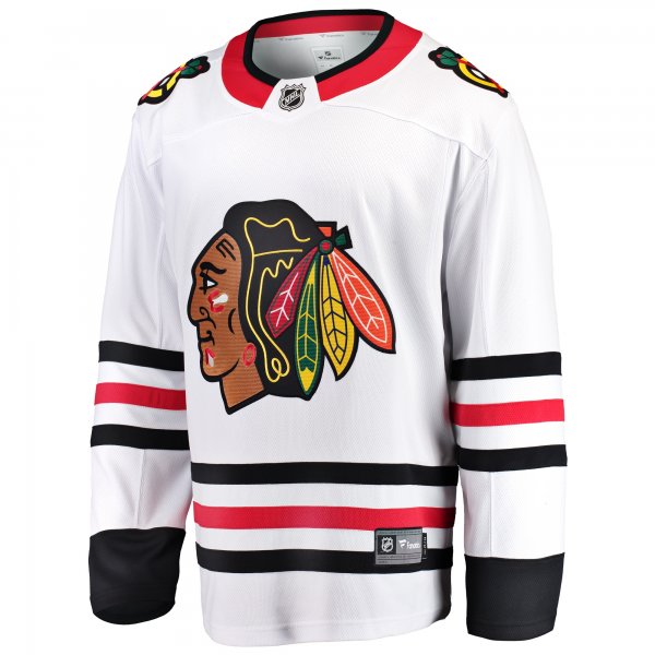 Men's Chicago Blackhawks Fanatics White Breakaway Away Jersey