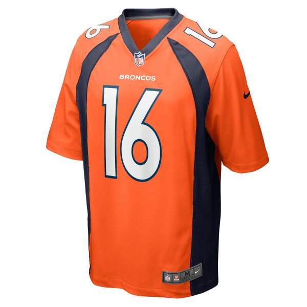 Men's Denver Broncos Wil Lutz Nike  Orange  Game Jersey