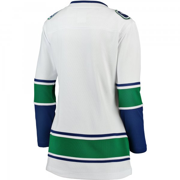 Women's Vancouver Canucks Fanatics White Away Breakaway Jersey