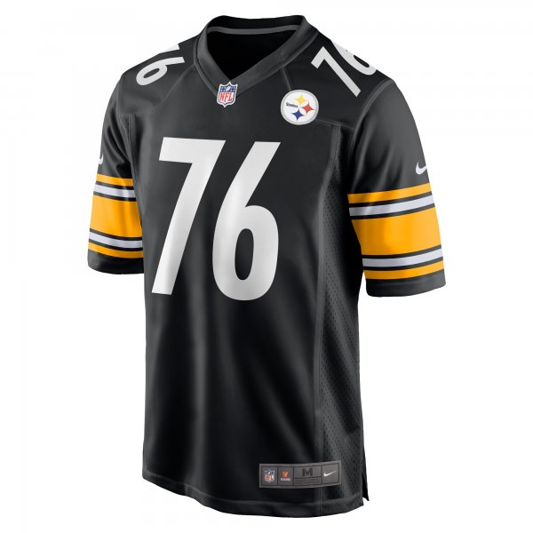 Men's Pittsburgh Steelers Troy Fautanu Nike Black 2024 NFL Draft First Round Pick Player Game Jersey