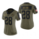 Women's Las Vegas Raiders Josh Jacobs Olive 2021 Salute To Service Limited Jersey