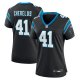 Women's Carolina Panthers Claudin Cherelus Nike  Black Team Game Jersey