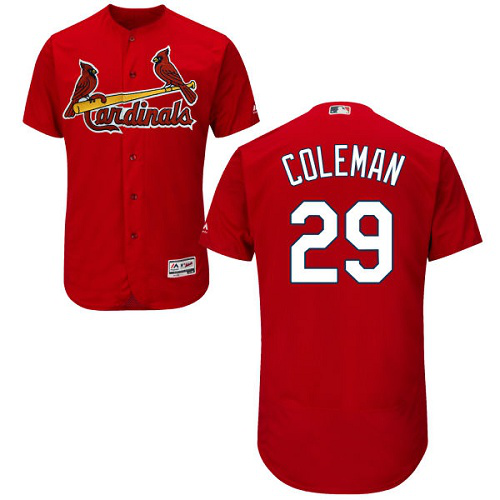 St. Louis Cardinals #29 Vince Coleman Red Flexbase Collection Stitched MLB Jersey