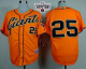 San Francisco Giants #25 Barry Bonds Orange Alternate Cool Base W/2014 World Series Champions Stitched MLB Jersey