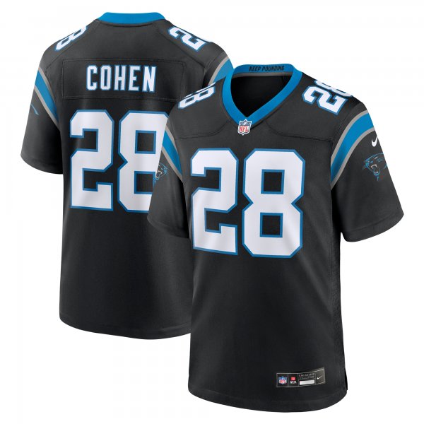 Men's Carolina Panthers Tarik Cohen Nike  Black  Game Jersey