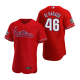 Philadelphia Phillies Jose Alvarado Red 2022 World Series Flex Base Jersey