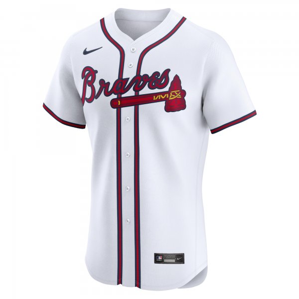 Men's Atlanta Braves Reynaldo Lopez Nike White Home Elite Player Jersey