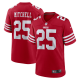 Men's San Francisco 49ers Elijah Mitchell Nike Scarlet Team Player Game Jersey-(2022 New Style)