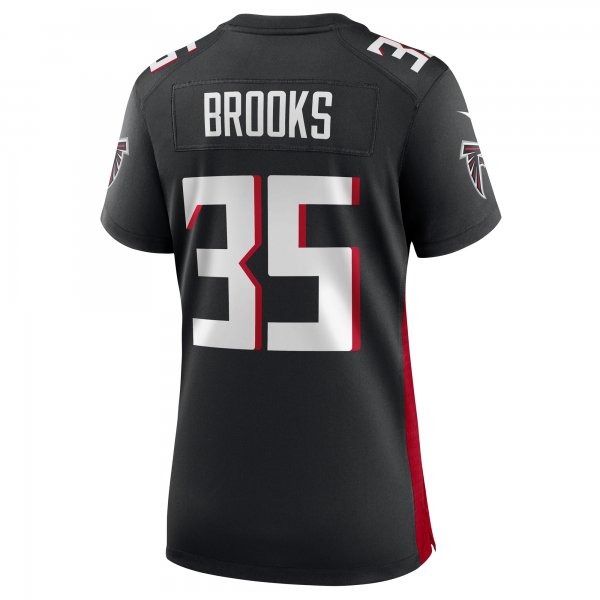 Women's Atlanta Falcons Natrone Brooks Nike  Black Team Game Jersey