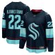 Men's Seattle Kraken Oliver Bjorkstrand Fanatics Deep Sea Blue Home Breakaway Player Jersey