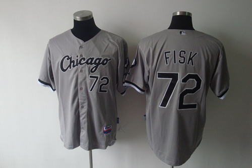 Chicago White Sox #72 Carlton Fisk Grey Stitched MLB Jerseys