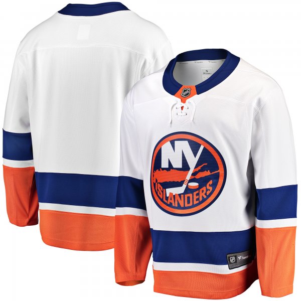 Men's New York Islanders Fanatics White Breakaway Away Jersey