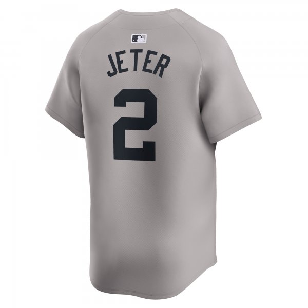 Men's New York Yankees Derek Jeter Nike Gray Away Limited Player Jersey