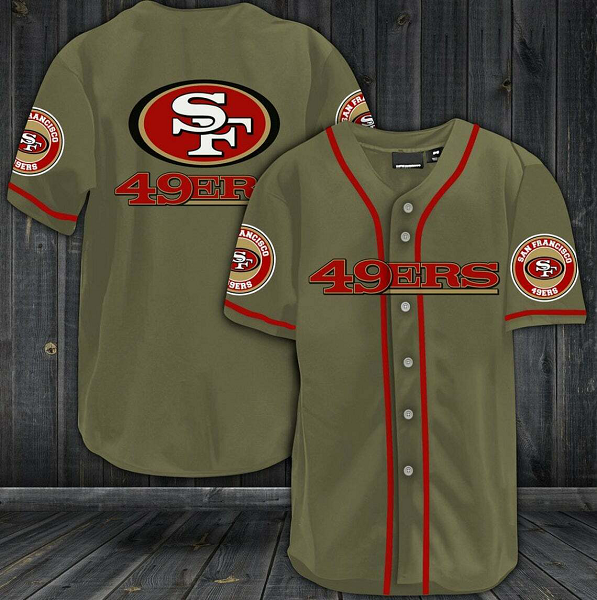 San Francisco 49ers NFL Stitched Fashion Baseball Legend Jersey