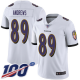 Baltimore Ravens #89 Mark Andrews White Men's Stitched NFL 100th Season Vapor Limited Jersey