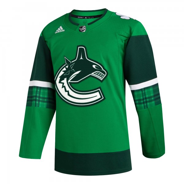 Men's Vancouver Canucks  adidas Kelly Green 2023 St. Patrick's Day Primegreen Jersey