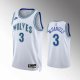 Men's Nike Minnesota Timberwolves #3 Jaden McDaniels 35th Anniversary 2023-24 Classic Edition Jersey - White