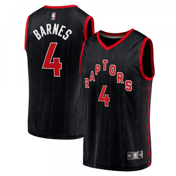 Youth Toronto Raptors Scottie Barnes Fanatics Black Fast Break Player Jersey - Statement Edition