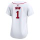 Women's Boston Red Sox Nike White #1 Mom Home Limited Jersey