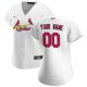 Women's St. Louis Cardinals Nike White Home Replica Custom Jersey