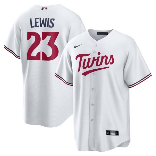 Men's Minnesota Twins Royce Lewis #23 Nike White Home Replica Cool Base Jersey