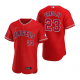 Men's Los Angeles Angels #23 Archie Bradley Red Flex Base MLB Jersey