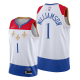 New Orleans Pelicans #1 Zion Williamson White 2020-21 City Edition fleur-de-lis Men's Jersey