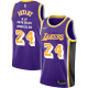 Men's Los Angeles Lakers #24 Kobe Bryant Purple R.I.P Signature Swingman Jerseys